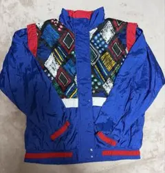 【90s古着】SUNTERRA PETITE ナイロンジャケット 総柄のサムネイル