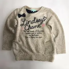 Lindsay リンジィ ベージュ ニット セーター L 160