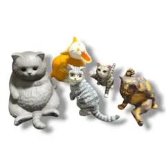 猫 ネコ フィギュア 5個セット まとめ売り