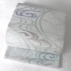 紋紗 小紋 ペイズリー紋様 雪輪模様 薄物コート 正絹 反物 TN217 