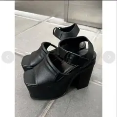 ほぼ新品】EMODA カバーバルキーサンダル ブラックSサ イズ - メルカリ