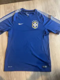 専用 NIKEナイキ2010年ワールドカップブラジル代表サッカーシャツL青