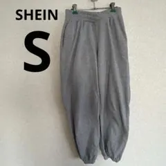 SHEIN シーイン クロスウエスト スウェット ジョガーパンツ グレー S