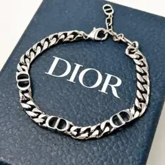 ディオール dior CD チェーン ブレスレット シルバー Y897