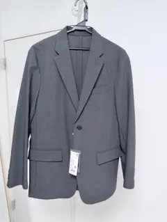 【新品上下セット】UNIQLO 感動ジャケット 感動パンツ　ダークグレーのサムネイル