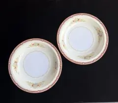 【新品未使用】オールドノリタケ　花文　スープ皿　 2枚のサムネイル