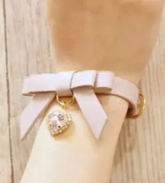 LIZ LISA リボン付きピンクブレスレットのサムネイル