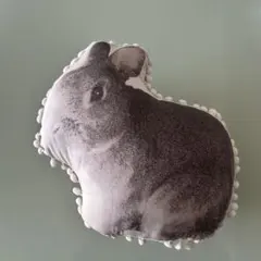 未使用うさぎ兎クッション日本製のサムネイル