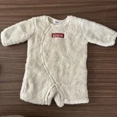 EDWIN フリースロンパース クリーム色