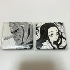 鬼滅の刃 ダイニング お楽しみくじ スクエア缶バッジ　竈門禰豆子　鱗滝左近次