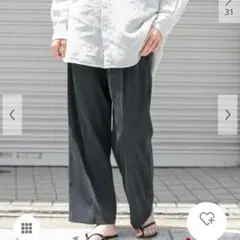 アーバンリサーチドアーズ スエードライクパンツ スラックス パンツ