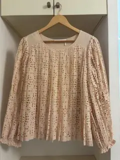 See by Chloe 花柄カットワーク 長袖ブラウス ペールピンクのサムネイル