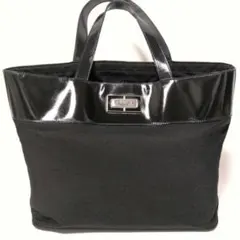 【希少】OLD　CELINE トートバッグ A4 　肩掛け　シルバーロゴ