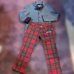 キッズ卒業式ジャケット、パンツ、蝶ネクタイセット