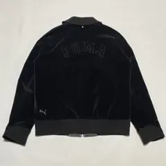 PUMA ベロアジャケット 別珍 ショート丈 短丈 ストライプ y2k プーマ