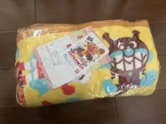 未使用★アンパンマン ふんわかブランケット ポリエステル100% こい黄色