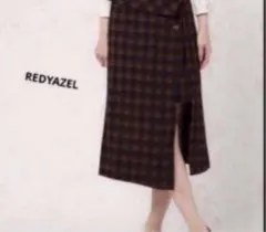REDYAZEL レディアゼル ストレッチ チェック ラップスカート Mのサムネイル