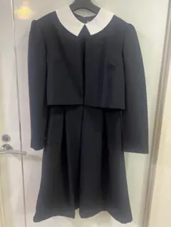 小学校卒業式 女の子 フォーマル 半袖ワンピースとジャケット