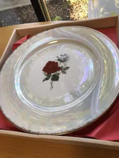バラ柄 バラ模様　大皿 お皿