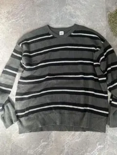 GAP ストライプ クルーネックセーター