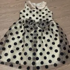 ローラRora 130cmドット柄ワンピース