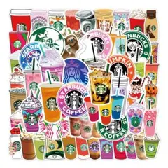 スタバ防水ステッカー　ヘルメットスケボー　ストリートバイク　携帯パソコン　冷蔵庫