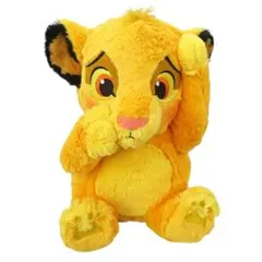 新品未使用　シンバ　てれかくし超BIGぬいぐるみ　ライオン・キング　約33cm