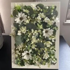 ハンドメイド: ホワイトアートフラワーアレンジメント