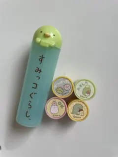 すみっコぐらしスタンプ4個セット ぺんぎん？