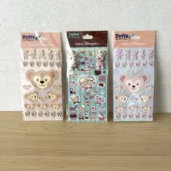 新品　ディズニーシー　ダッフィー　シェリーメイ　シール　公式　立体