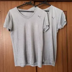 PUMA VネックTシャツ 2枚セット Sサイズ　プーマ
