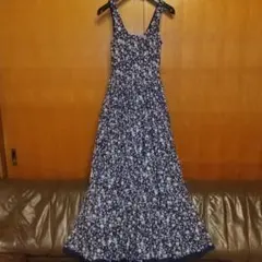 新品☆MARIHA マリハ　草原の虹のドレス ワンピース　紺白