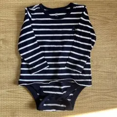 baby GAPストライプロンパース 12-18ヶ月