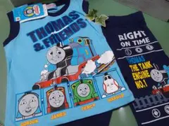 ◆110◆機関車トーマス　上下セット◆部屋着・パジャマ◆タンクトップ　半ズボン