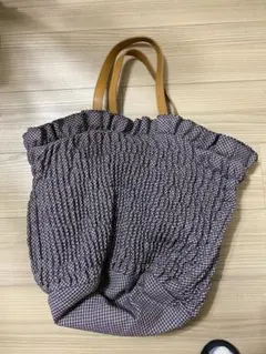 ★未使用★ラドロー/LUDLOW チュールフラワーかごバッグ ネイビー ☆未使用☆ラドロー/LUDLOW チュールフラワーかごバッグ ネイビー