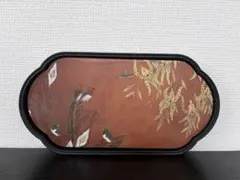 黒漆塗 山水蒔絵 お盆 大型 トレー - メルカリ
