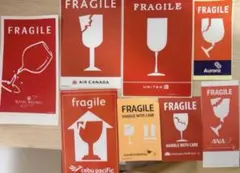 外資系 航空会社 ANA フラジール FRAGILE ラベル エアライン 8種