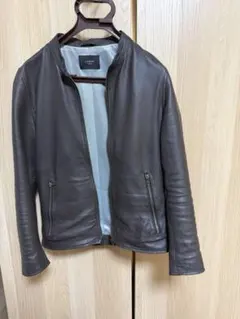 リューグー LIUGOO 羊革 メッシュ レザージャケット S ブラウン 夏用のサムネイル