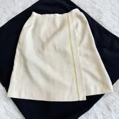 BALENCIAGAリネン混タイトスカート 40 L 生成り色のサムネイル