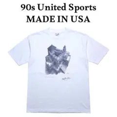 90s USA製 M.C.ESCHER 相対性 アートTシャツ エッシャー