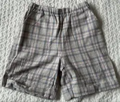 Samansa Mos2 Lagom チェック柄 ハーフパンツ 120cm