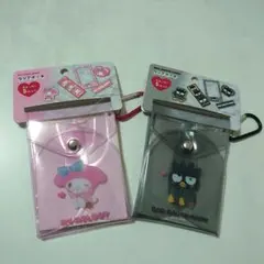 マイメロディ バッドばつ丸 クリアポーチ セット ステッカー5枚入り