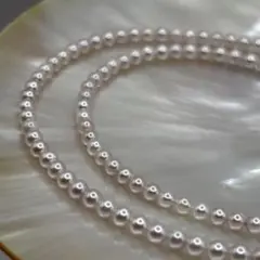 あこや真珠　ピンク系　ベビーパール　ネックレス