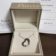 売り切り値下げ ポンテヴェキオ 蝶々 ダイヤ ネックレス K18 0.6ct 