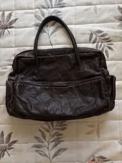 leather bag 90s archive 本革 90's Brown leather shoulder bag archive - メルカリ