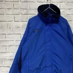 コロンビア　マウンテンパーカーブルーM ロゴ刺繍アウトドア828