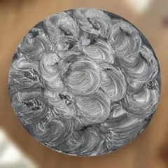 絵画　アクリル画　原画　月影　げつえい　テクスチャーアート　月　モノクロ　Ｓ.Ｉ 絵画 アクリル画 原画 月影 げつえい テクスチャーアート 月 モノクロ