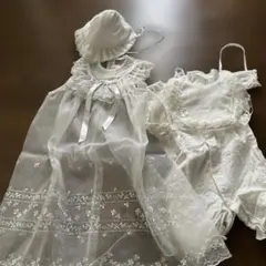 お宮参り　ドレス　ベビードレス セット　セレモニー　セレモニードレス