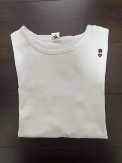 ボヘミアンズ　「スパンリブ クルーネックTシャツ」ハート刺繍のサムネイル