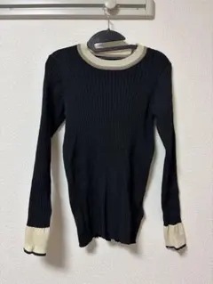 URBAN RESEARCH 長袖ニット　ブラック